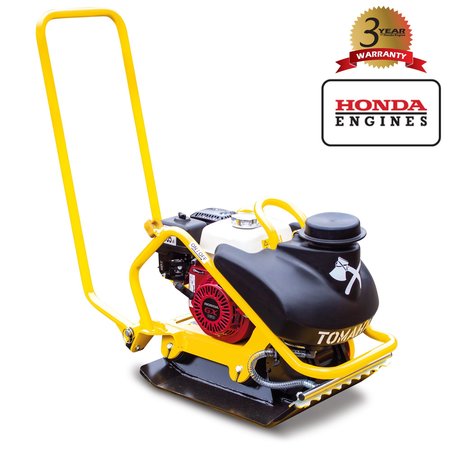 TOMAHAWK POWER 5.5 HP Honda Plate Compactor Tamper and Water Tank for Soil Asphalt TPC90H